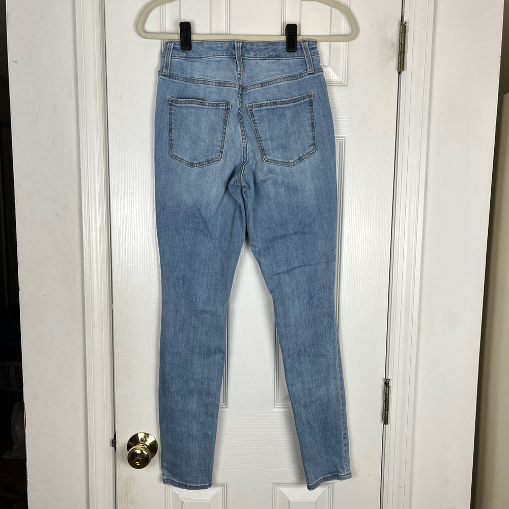 Universal Thread Distressed Denim Button Fly High… - image 3